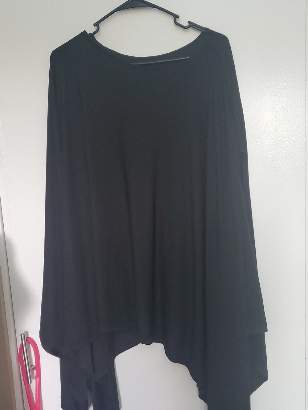 Women's Black Asymmetrical Skirt - Classic Draped Style